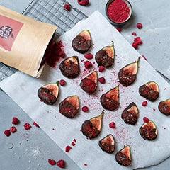 Pudră de fructe roșii: 100g zmeură, coacăze roșii și căpșuni uscate prin congelare - fructe uscate fără zahăr adăugat, fără cerneală - bol de smoothie, pudră de smoothie - topping de la NutriPur Produse deshidratate Naty Shop