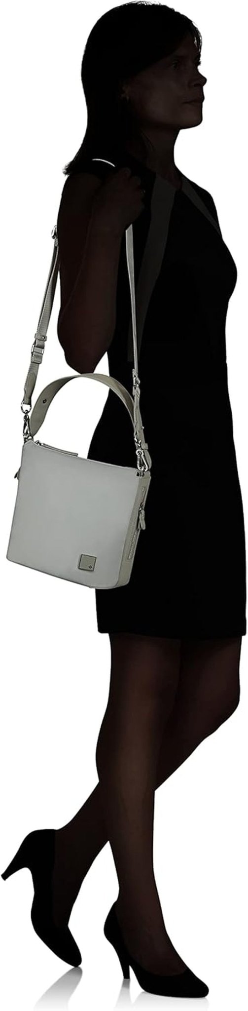 Samsonite Essentially Karissa - Geantă de voiaj S, 27 cm, gri (Dove Grey) Genti Femei Naty Shop