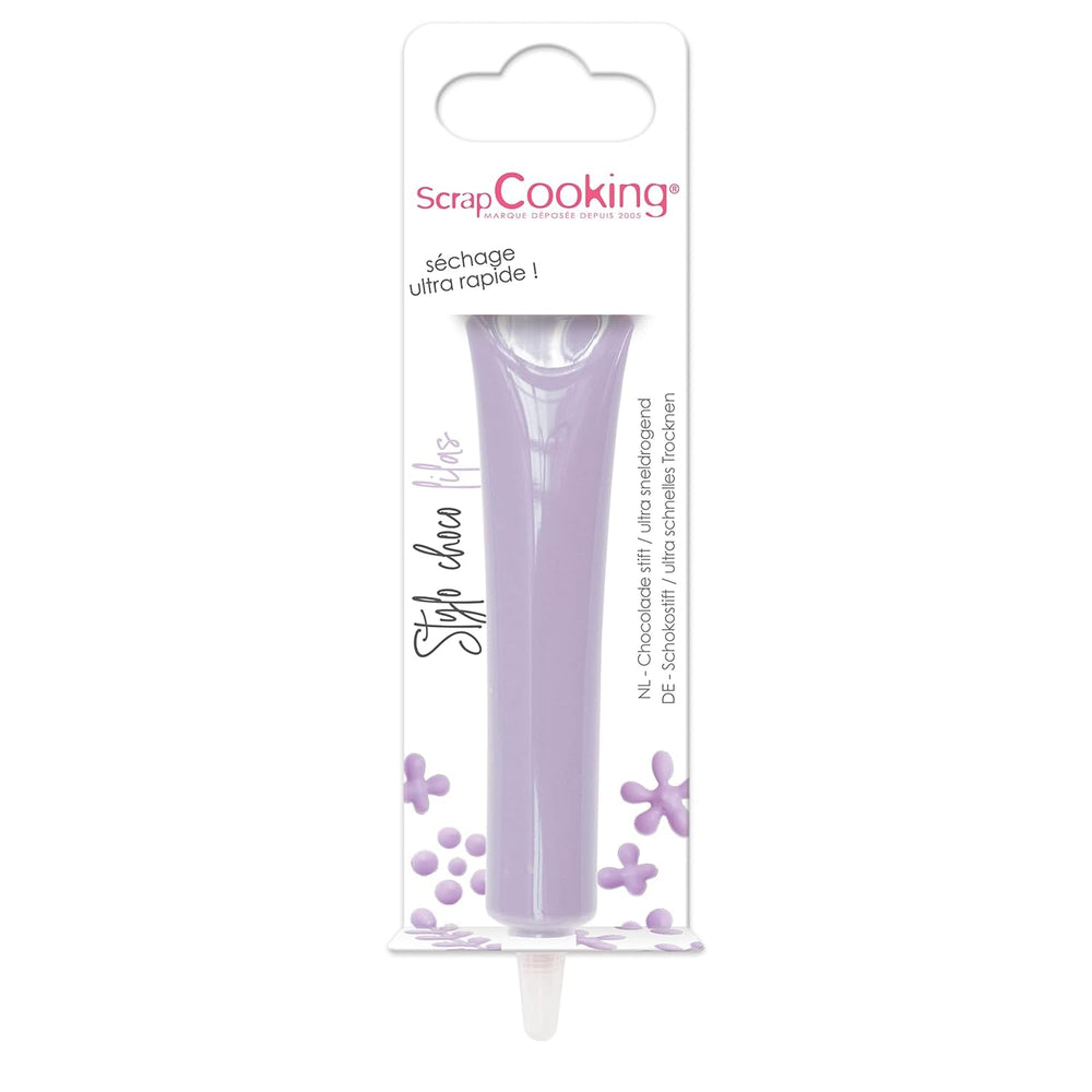 ScrapCooking - colorant alimentar, diverse culori, la tub pentru scriere, 25 grame Pasta de zahar Naty Shop Lila Mic