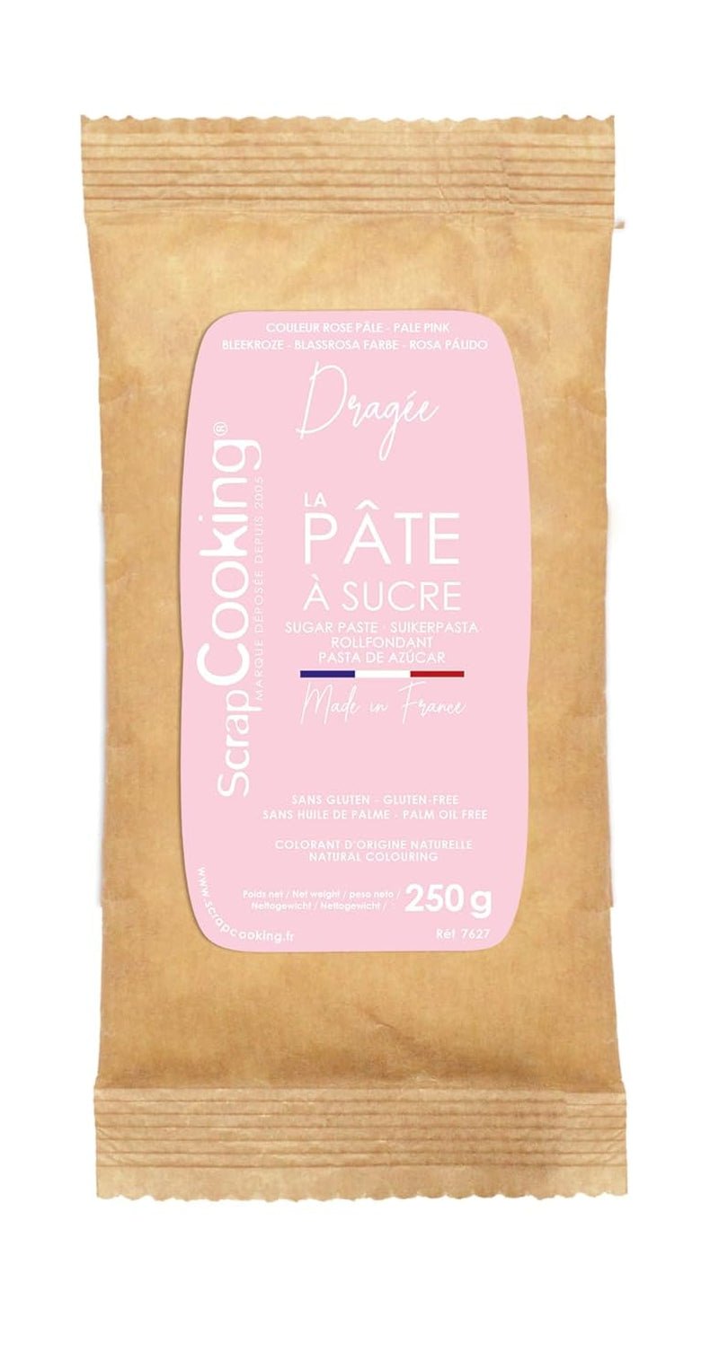 ScrapCooking - Pâte Ã Sucre Vert Sauge 250g - Colourant d'Origine Naturelle - Sans Gluten, Sans Huile de Palme - Pour Gâteaux, Pâtisseries Anniversaire - Vert Pastel - Fabriquée en France - 7621 Pasta de zahar Naty Shop Roz pastel
