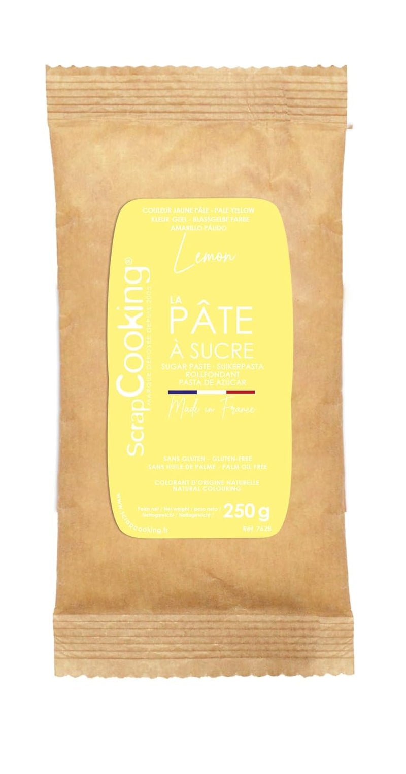 ScrapCooking - Pâte Ã Sucre Vert Sauge 250g - Colourant d'Origine Naturelle - Sans Gluten, Sans Huile de Palme - Pour Gâteaux, Pâtisseries Anniversaire - Vert Pastel - Fabriquée en France - 7621 Pasta de zahar Naty Shop Galben