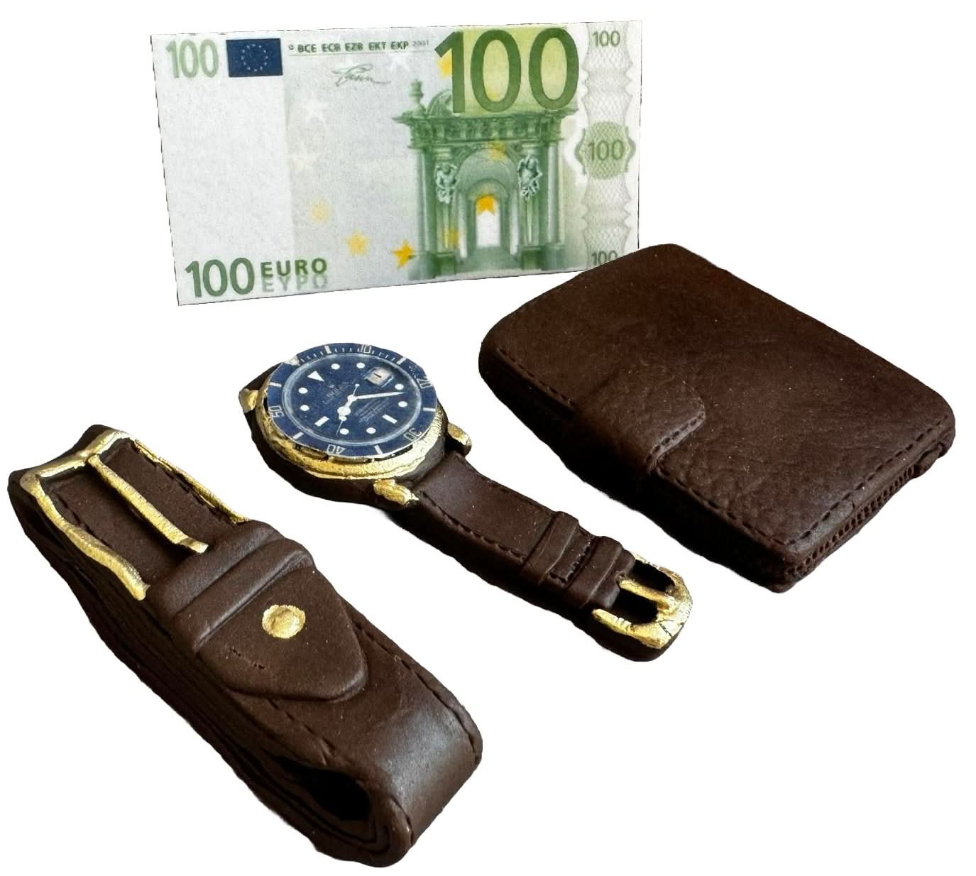 Set 4 decoratiuni comestibile din zahar, Accesorii barbat Decoratiuni din Pasta de Zahar Nati Shop