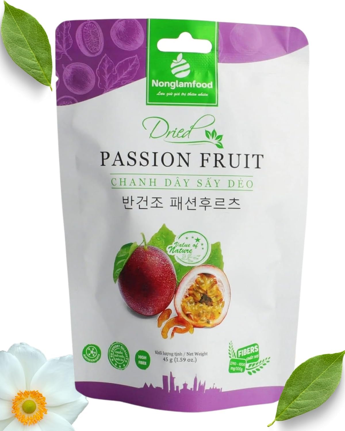 SOFT MANGO - Felii moi de mango uscat din Vietnam - Aromă fructată și exotică - Vitaminele Power A, C, E - Vegan - Punguță stand-up 100g Mango uscat Produse deshidratate Naty Shop 90G Fructul pasiunii