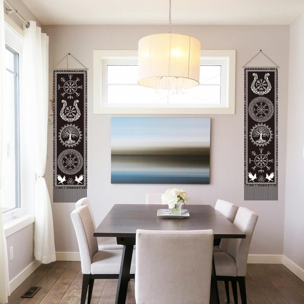 Tapiserie ahandmaker simbol viking copacul vietii rune Casa - Accesorii si Decoratiuni Naty Shop