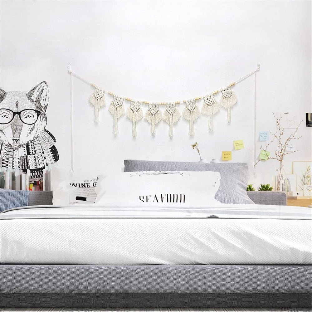 Tapiserie ciucuri bumbac tesute banner plat Casa - Accesorii si Decoratiuni Naty Shop