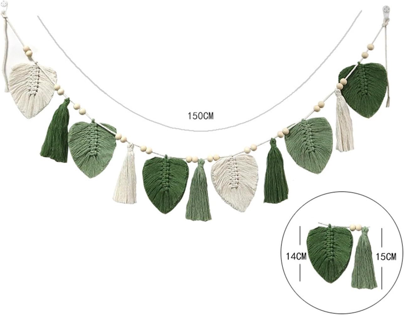 Tapiserie decorative tesute frunze chic franjuri Casa - Accesorii si Decoratiuni Naty Shop