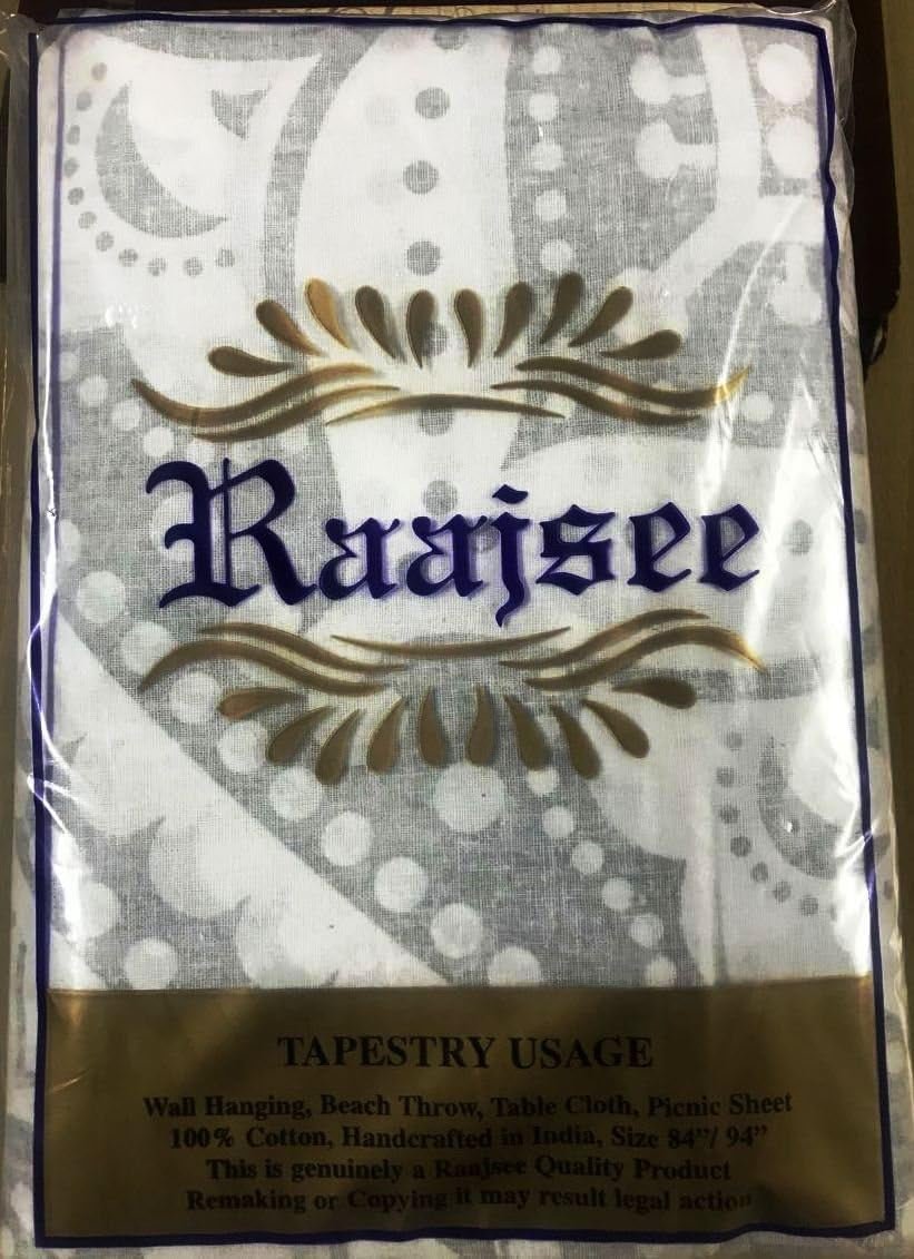 Tapiserie indiana mandala alb argintiu camera estetic panza Casa - Accesorii si Decoratiuni Naty Shop