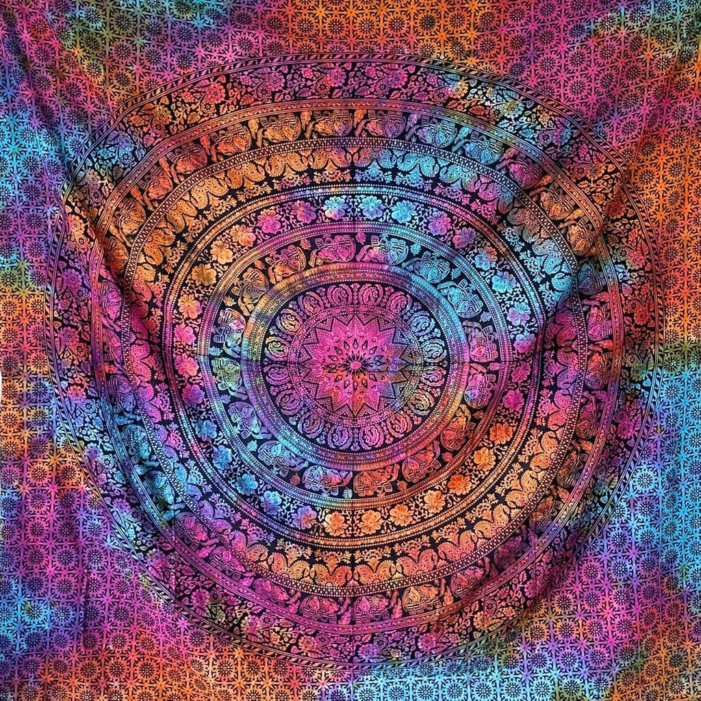 Tapiserie momomus mandala hippie sau psychedelic xxl Casa - Accesorii si Decoratiuni Naty Shop Multicolor 16 230L X 210B Cm