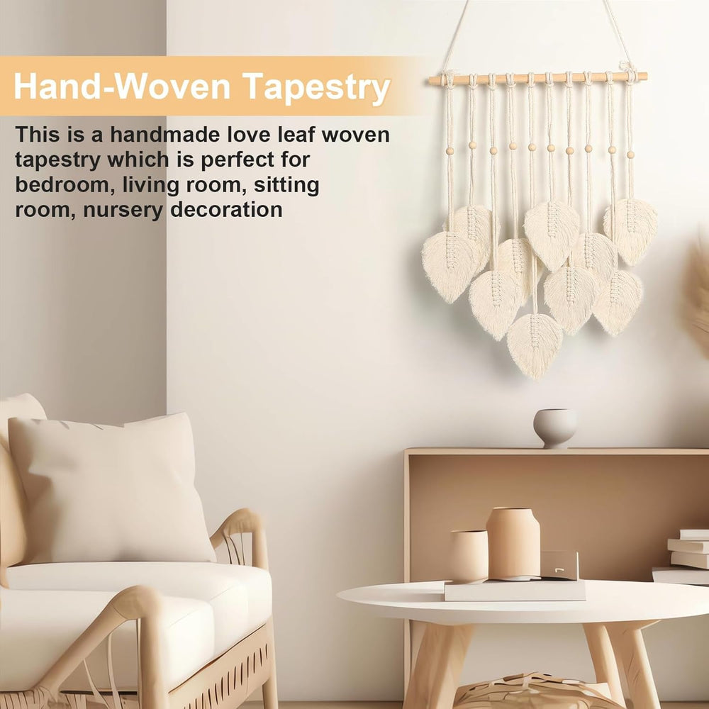 Tapiserie quotre manual plat ghirlanda tesute frunze Casa - Accesorii si Decoratiuni Naty Shop