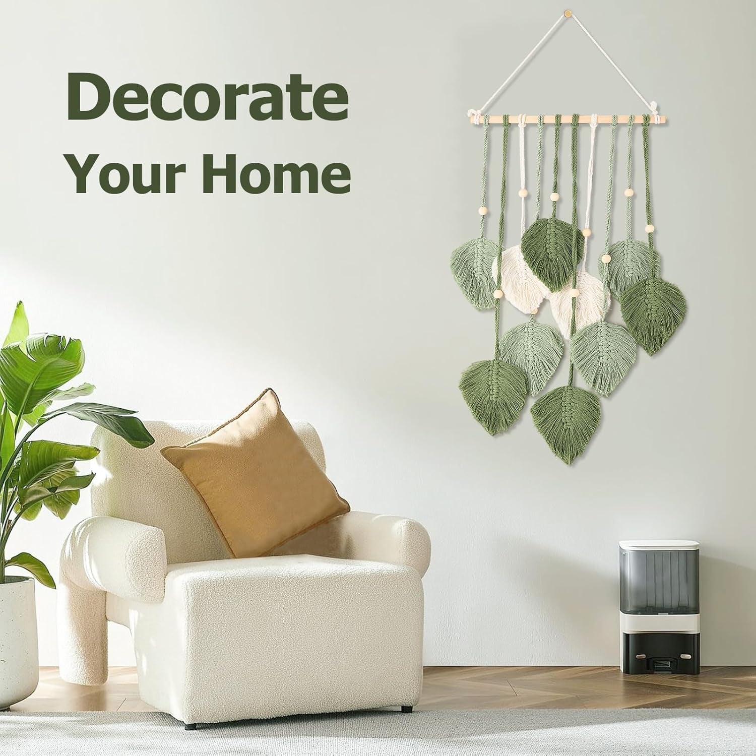 Tapiserie stil fereastra decorare 40cm verde Casa - Accesorii si Decoratiuni Naty Shop