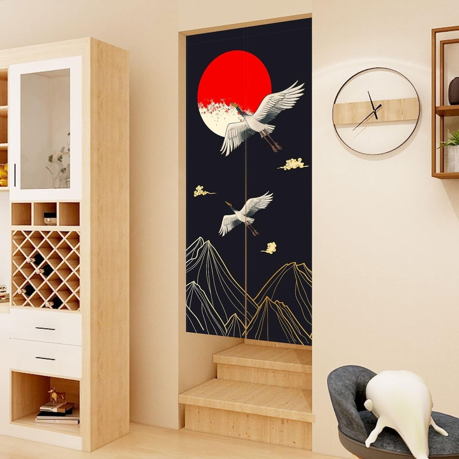 Tapiserie stilul japonez lenjerie groasa noren perdele lungi Casa - Accesorii si Decoratiuni Naty Shop