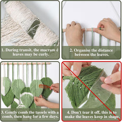 Tapiserie tapiterie frunze verzi tesute manual Casa - Accesorii si Decoratiuni Naty Shop