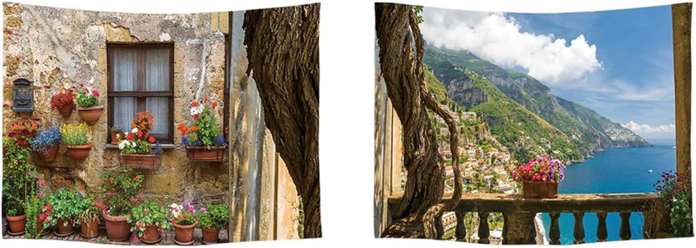 Tapiserie ulticool casa plaja mare insula palmier - Naty Shop