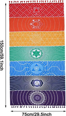 Tapiserie yoga meditation seven chakra hippie Casa - Accesorii si Decoratiuni Naty Shop