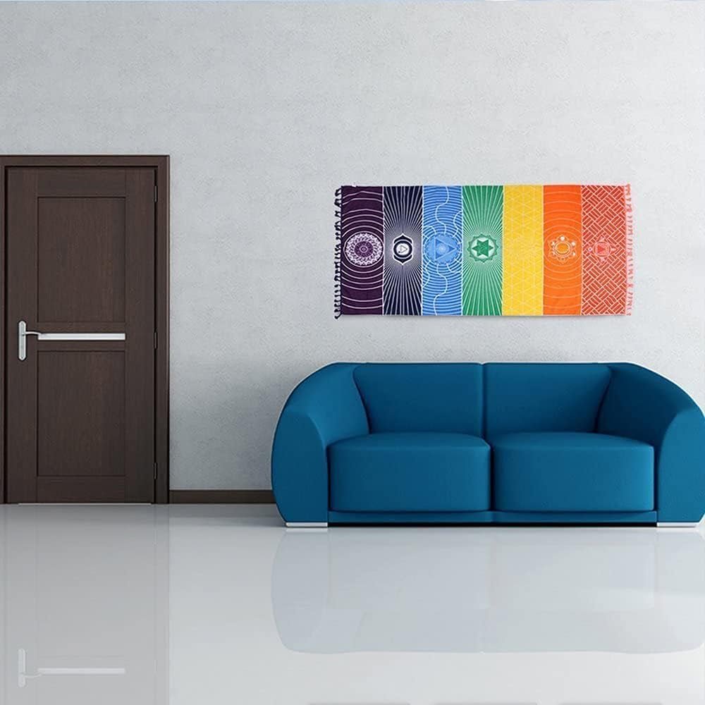 Tapiserie yoga meditation seven chakra hippie Casa - Accesorii si Decoratiuni Naty Shop