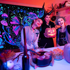 Tapiserie yrendenge tapiterie fluorescenta fluturi faza Casa - Accesorii si Decoratiuni Naty Shop