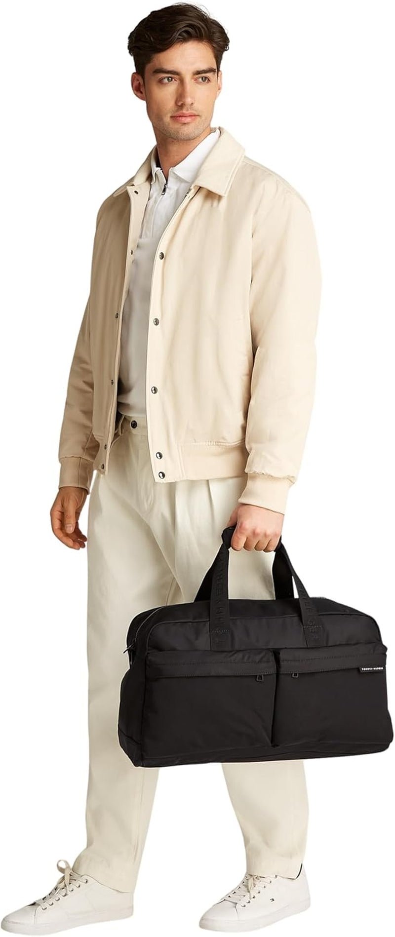 Tommy Hilfiger Geantă geantă de voiaj pentru bărbați Geantă de călătorie Element Repreve, negru, mărime unică Bagaje și echipament de călătorie Naty Shop