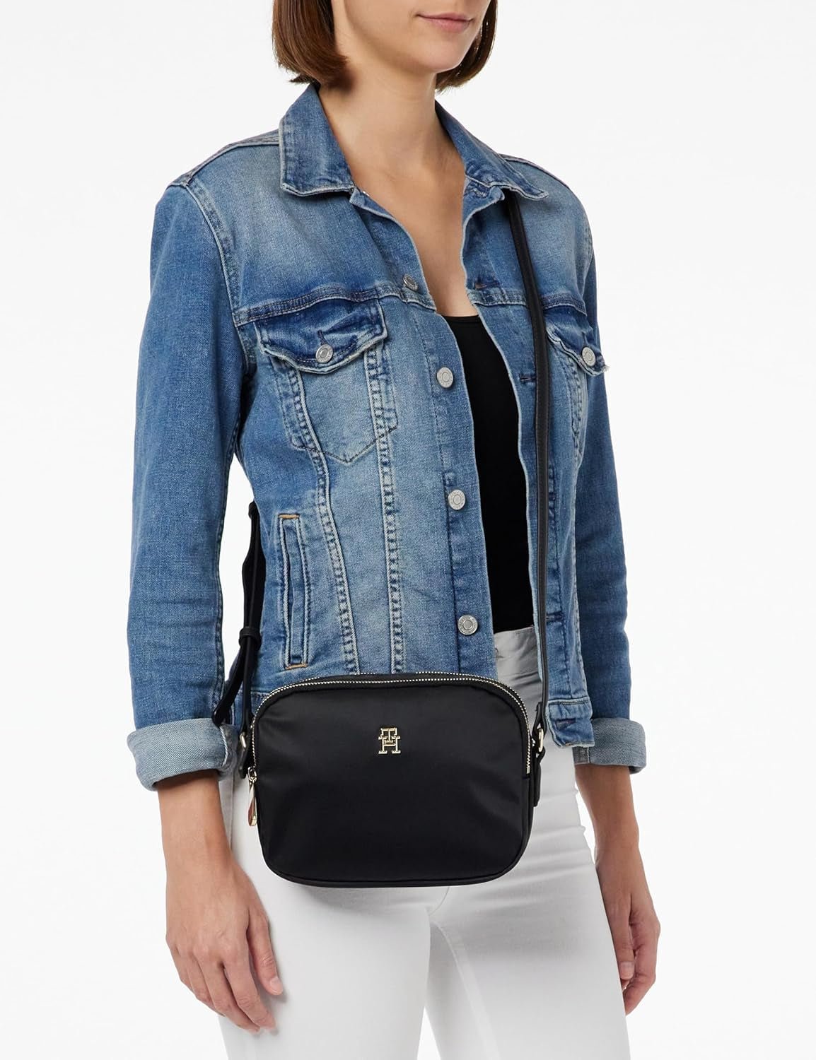 Tommy Hilfiger POPPY TH CROSSOVER Crossovers Femei, Negru (Negru), OS Genti Femei Naty Shop